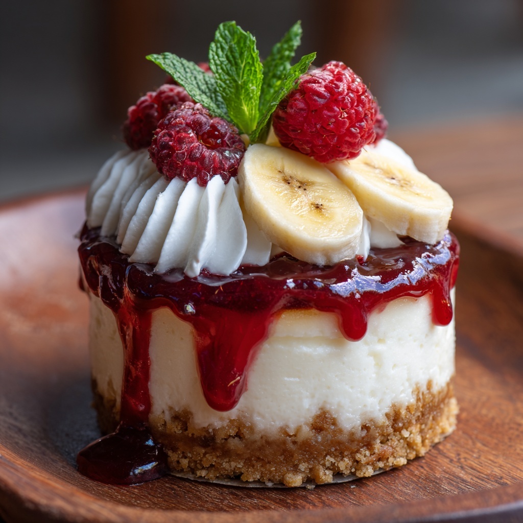 Banana Split Cheesecakes Recipe - Recipe Image