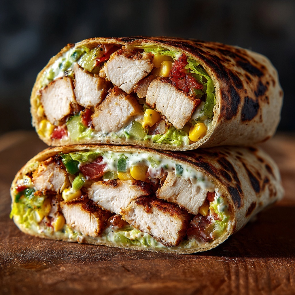 Chicken BLT Wrap Recipe - Recipe Image