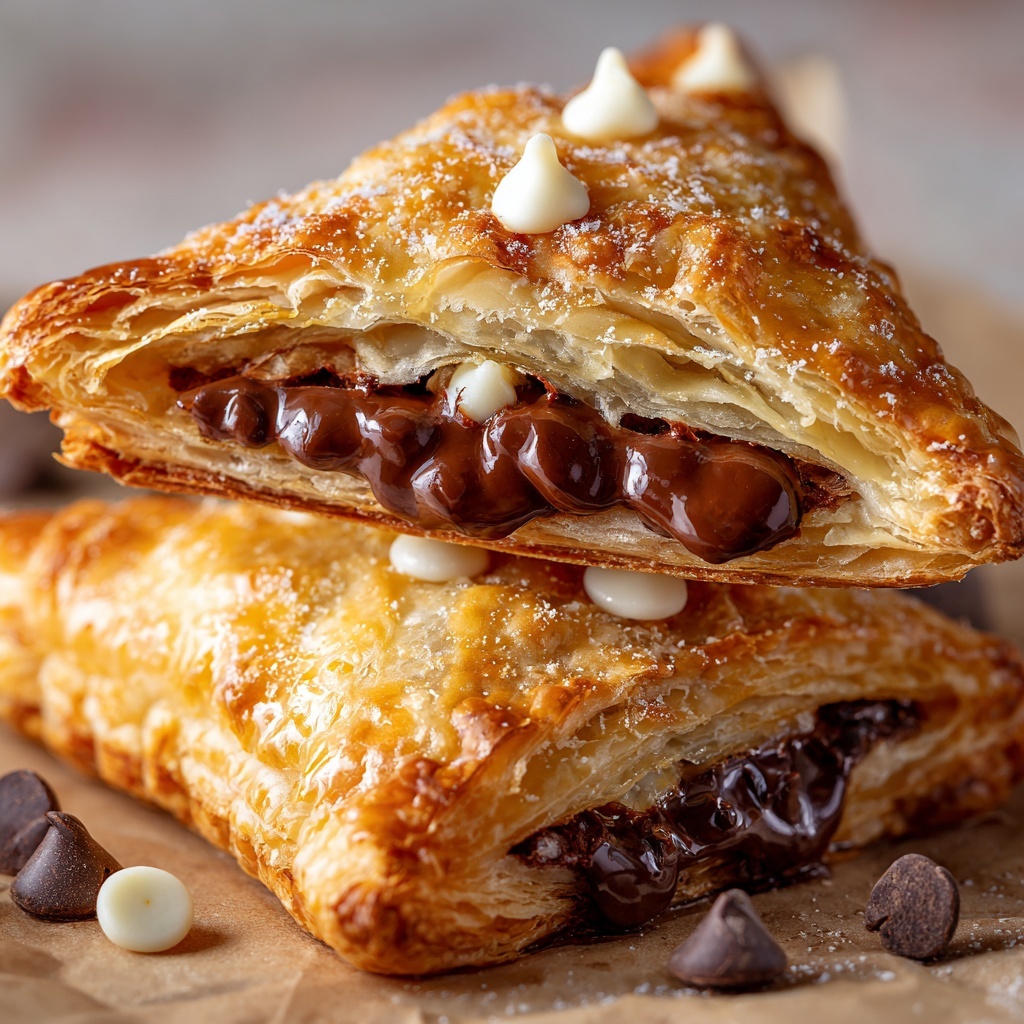 Chocolate Chip Cookie Dough Turnovers Recipe - Recipe Image