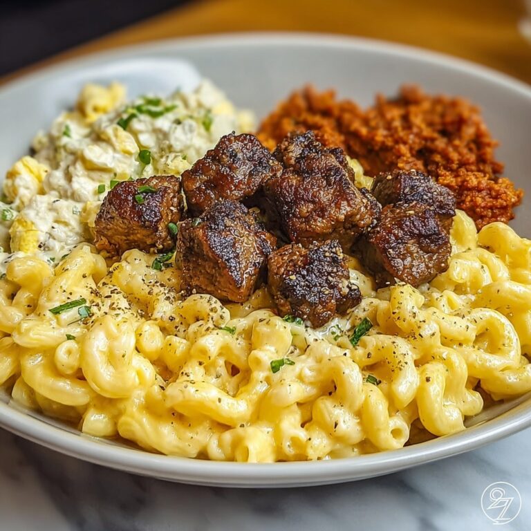 Indulgent Penne with Creamy Velveeta Four-Cheese and Cajun Beef Bites Recipe