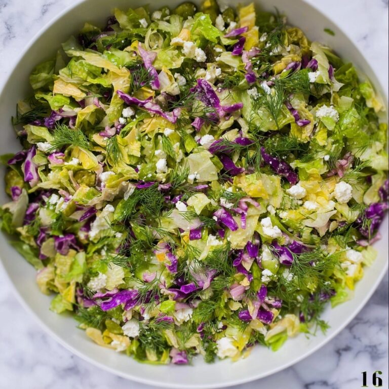 Dill Pickle Salad with Feta and Fresh Herbs Recipe