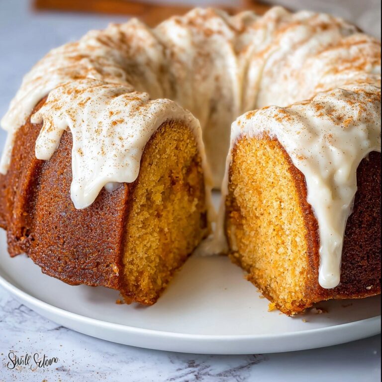 Pumpkin Bundt Cake with Cream Cheese Glaze Recipe