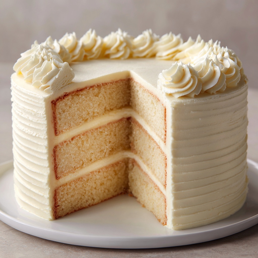 Moist White Velvet Cake Recipe - Recipe Image