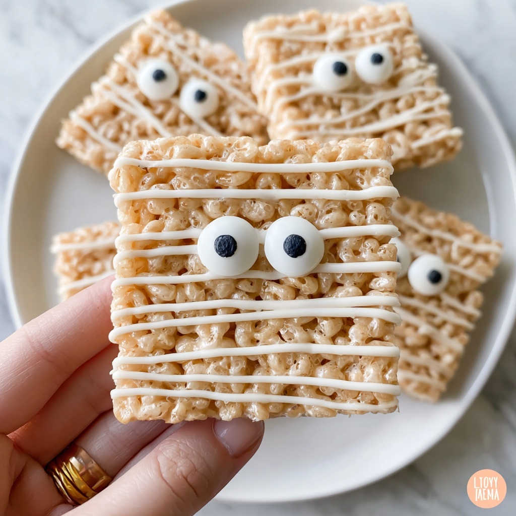 Mummy Rice Krispie Treats Recipe - Recipe Image