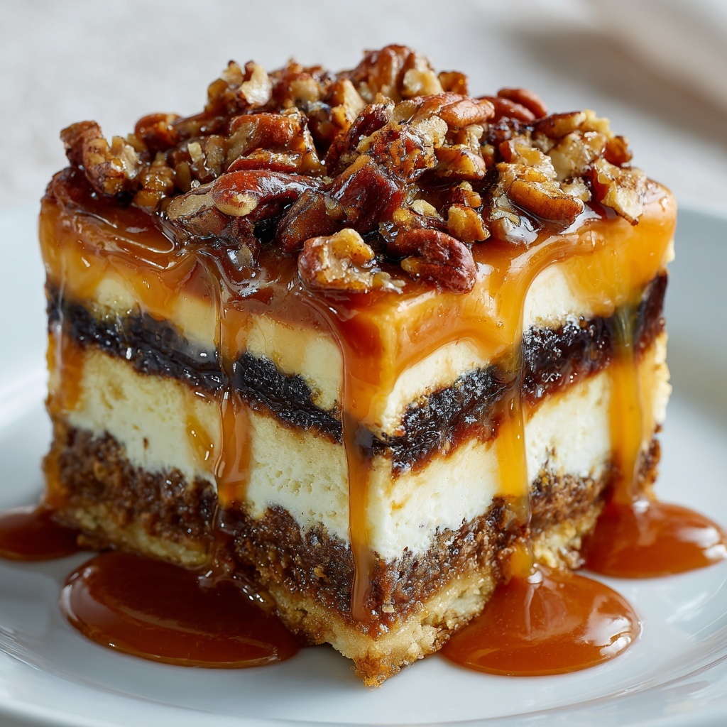 Decadent Pecan Pie Lasagna Recipe - Recipe Image