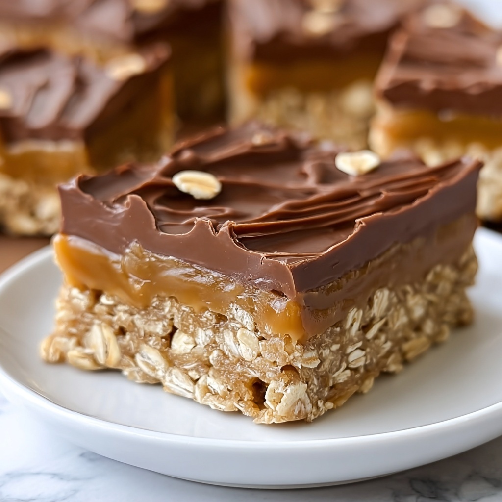 Best No-Bake Chocolate Oatmeal Bars Recipe - Recipe Image