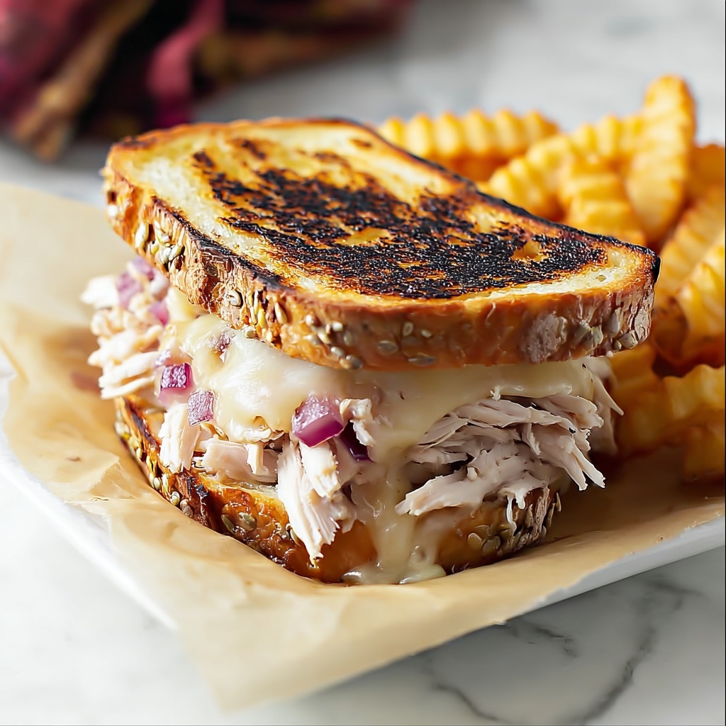 Grilled Turkey Reuben Sandwich Recipe - Recipe Image