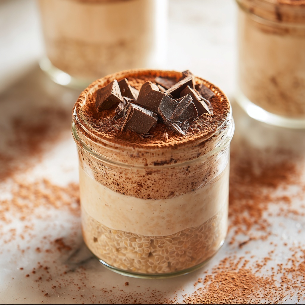 Tiramisu Overnight Oats Recipe - Recipe Image