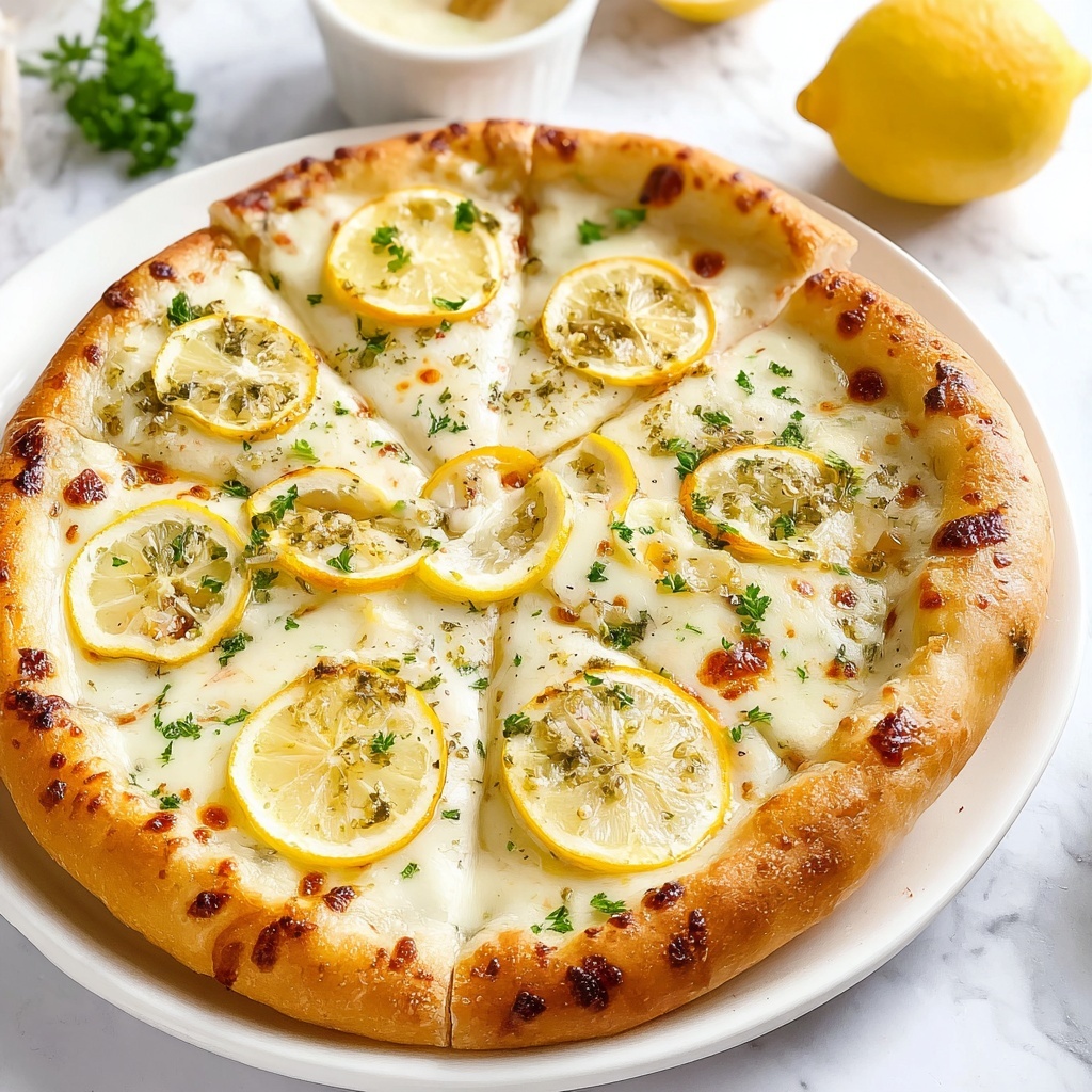 Lemon and Feta Pizza with Fresh Herbs Recipe - Recipe Image