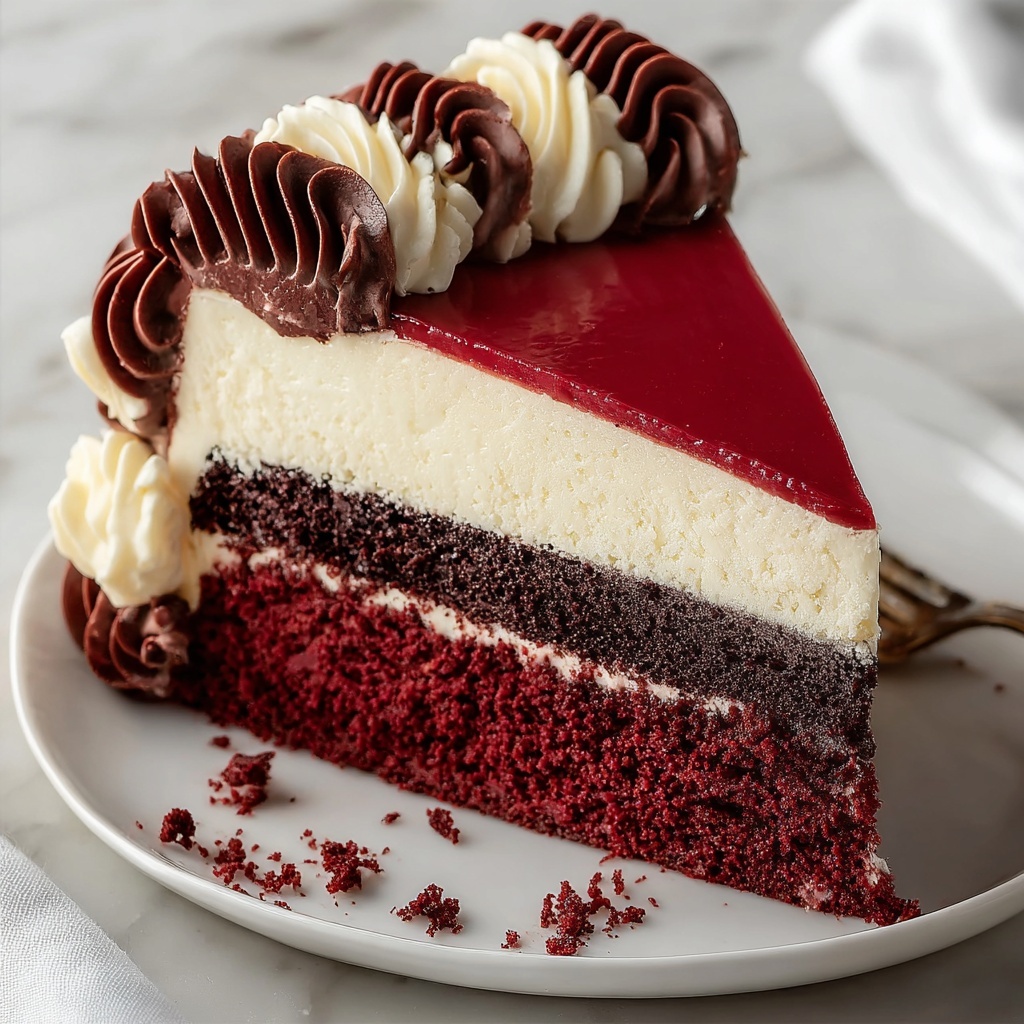 Homemade Red Velvet Cheesecake Recipe - Recipe Image