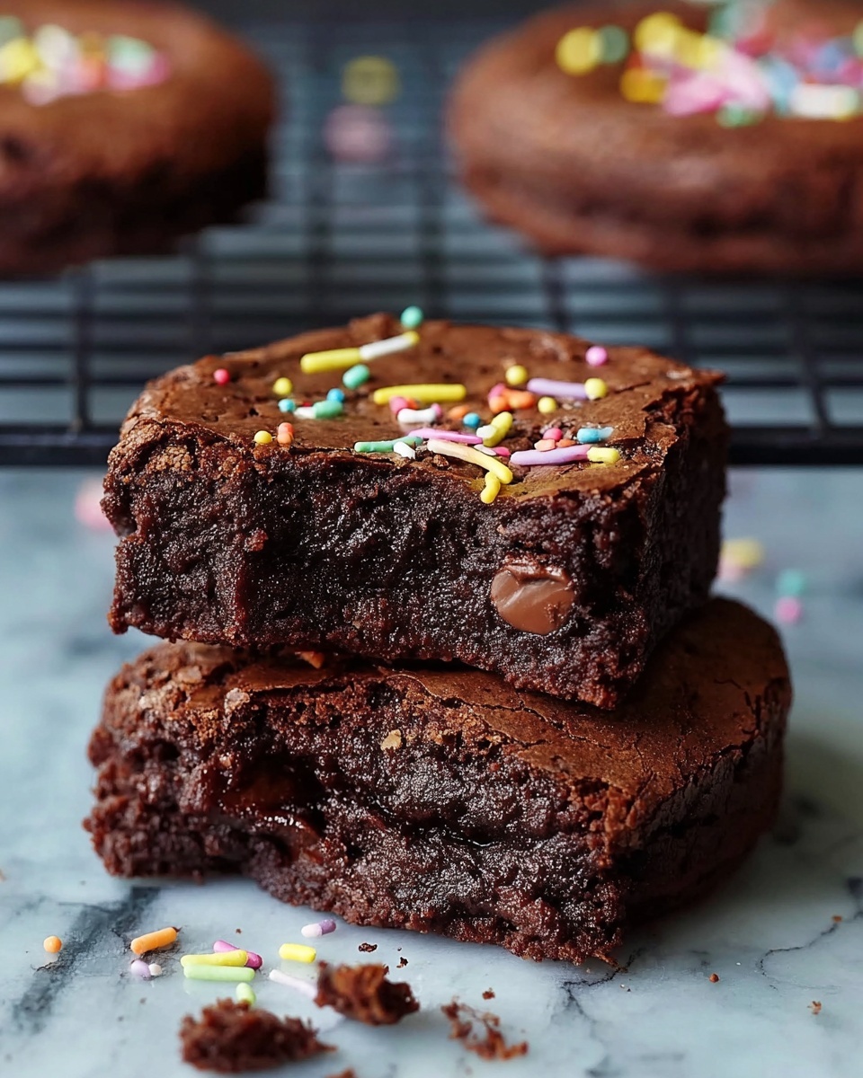 Fudgy Cosmic Brownie Cookies Recipe - Recipe Image