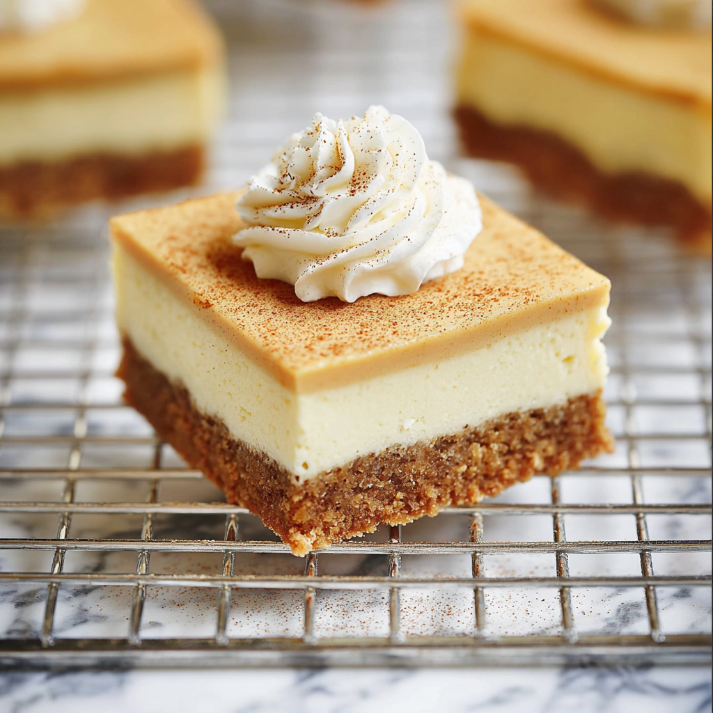 Pumpkin Cheesecake Bars Recipe - Recipe Image