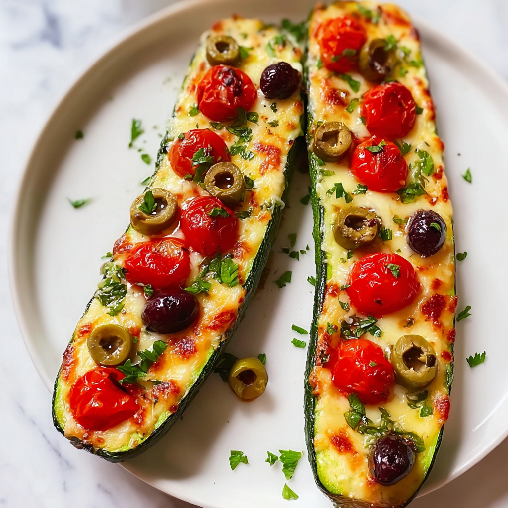 Mediterranean Stuffed Zucchini Recipe - Recipe Image