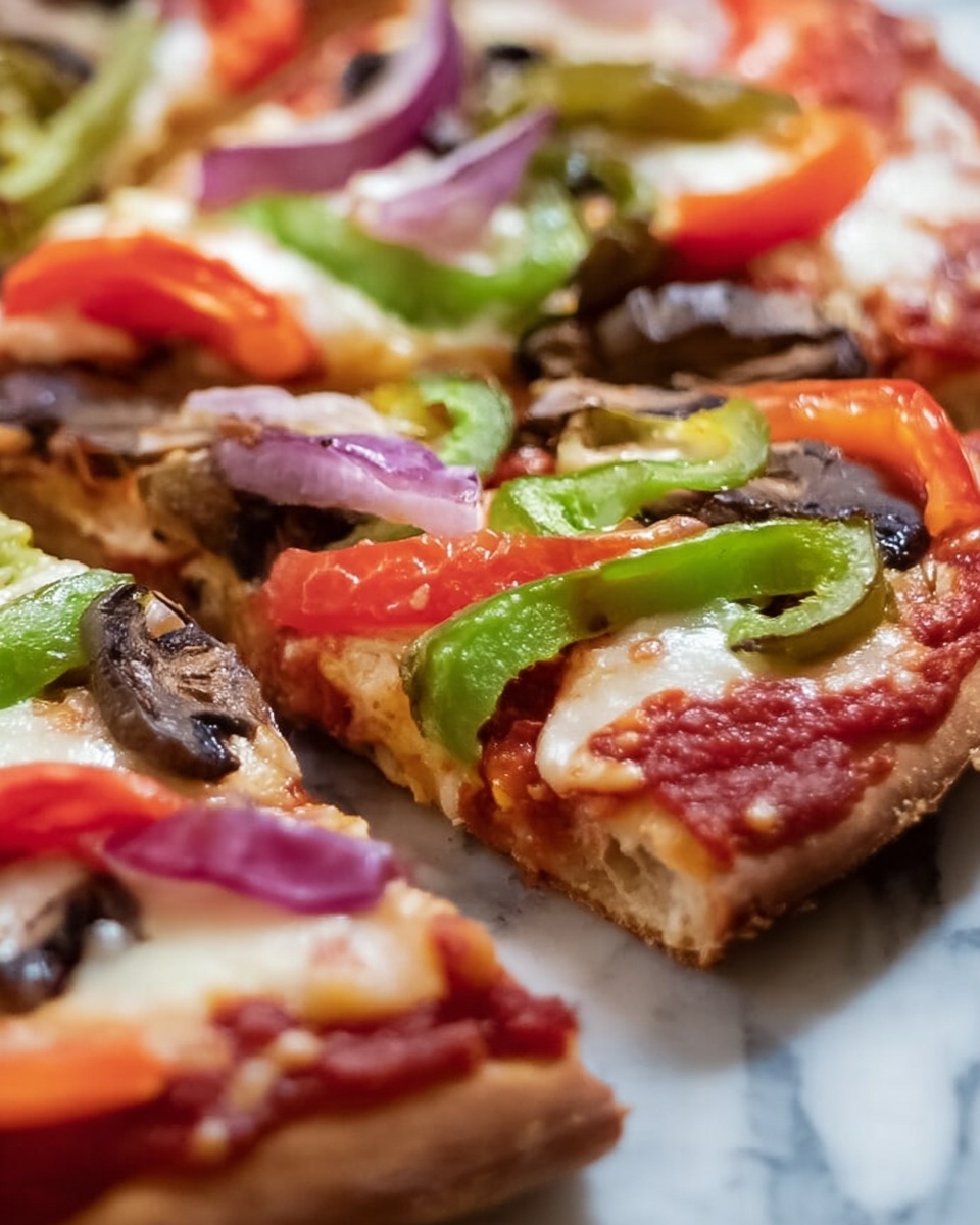 Veggie Pita Bread Pizza Recipe - Recipe Image