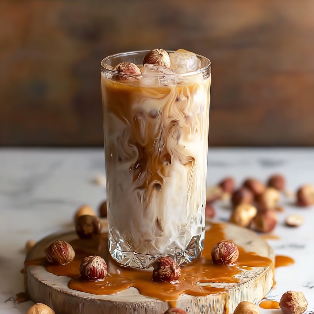 Caramel Hazelnut Iced Coffee Recipe - Recipe Image