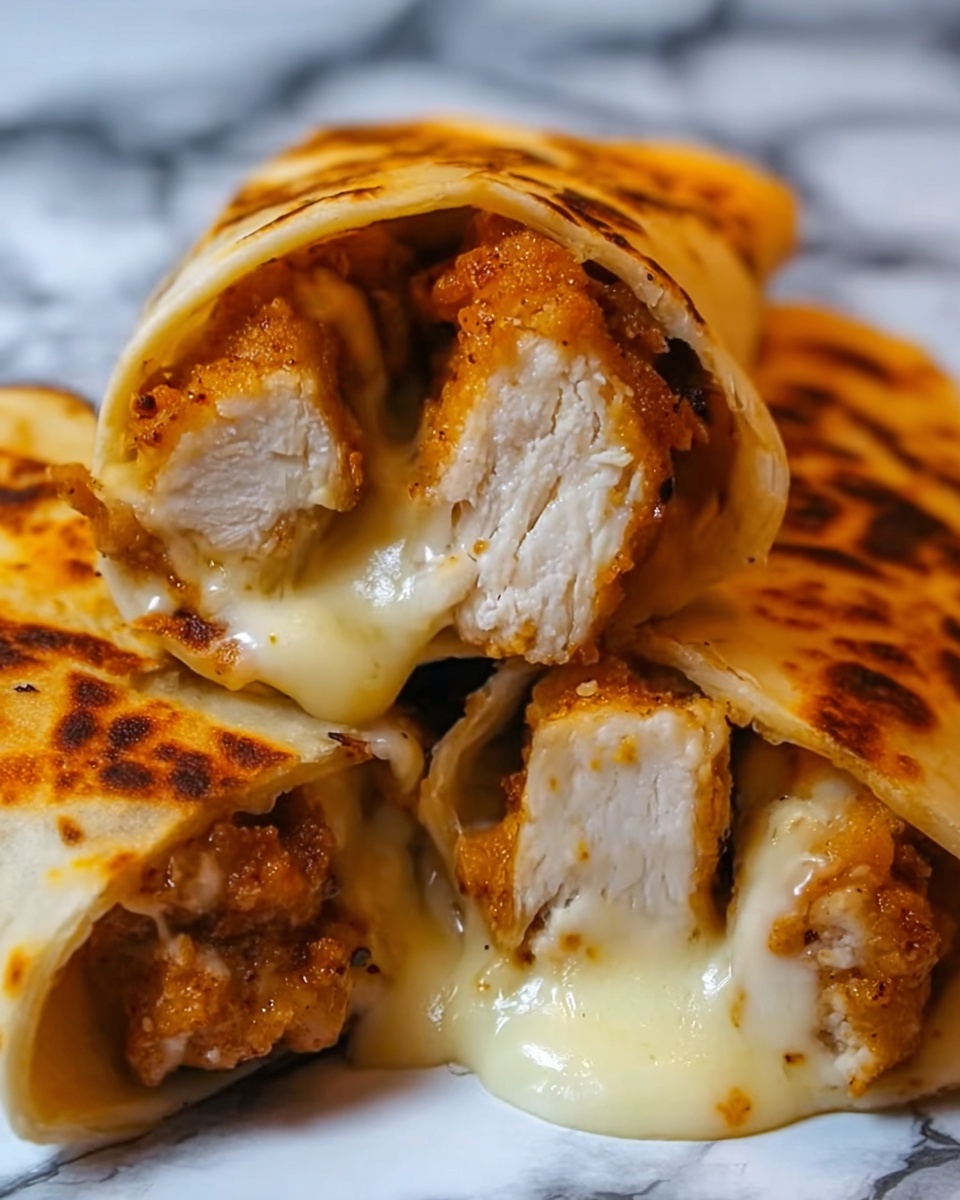 Air Fryer Hot Chicken and Cheese Wraps Recipe - Recipe Image