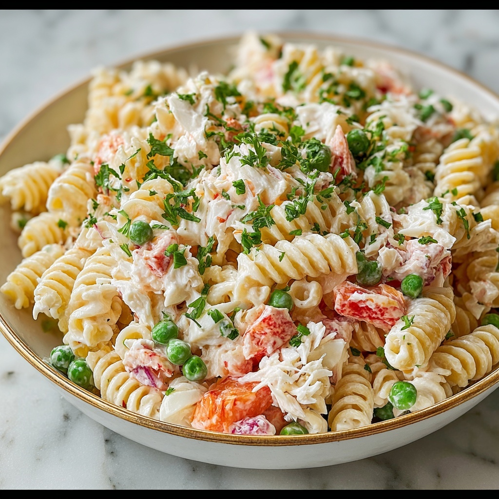 Crab Pasta Salad Recipe - Recipe Image