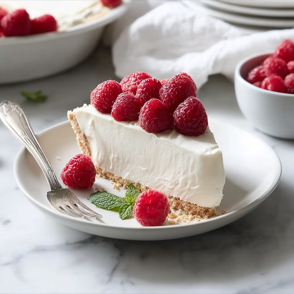 No-Bake Greek Yogurt Jello Cheesecake Recipe - Recipe Image