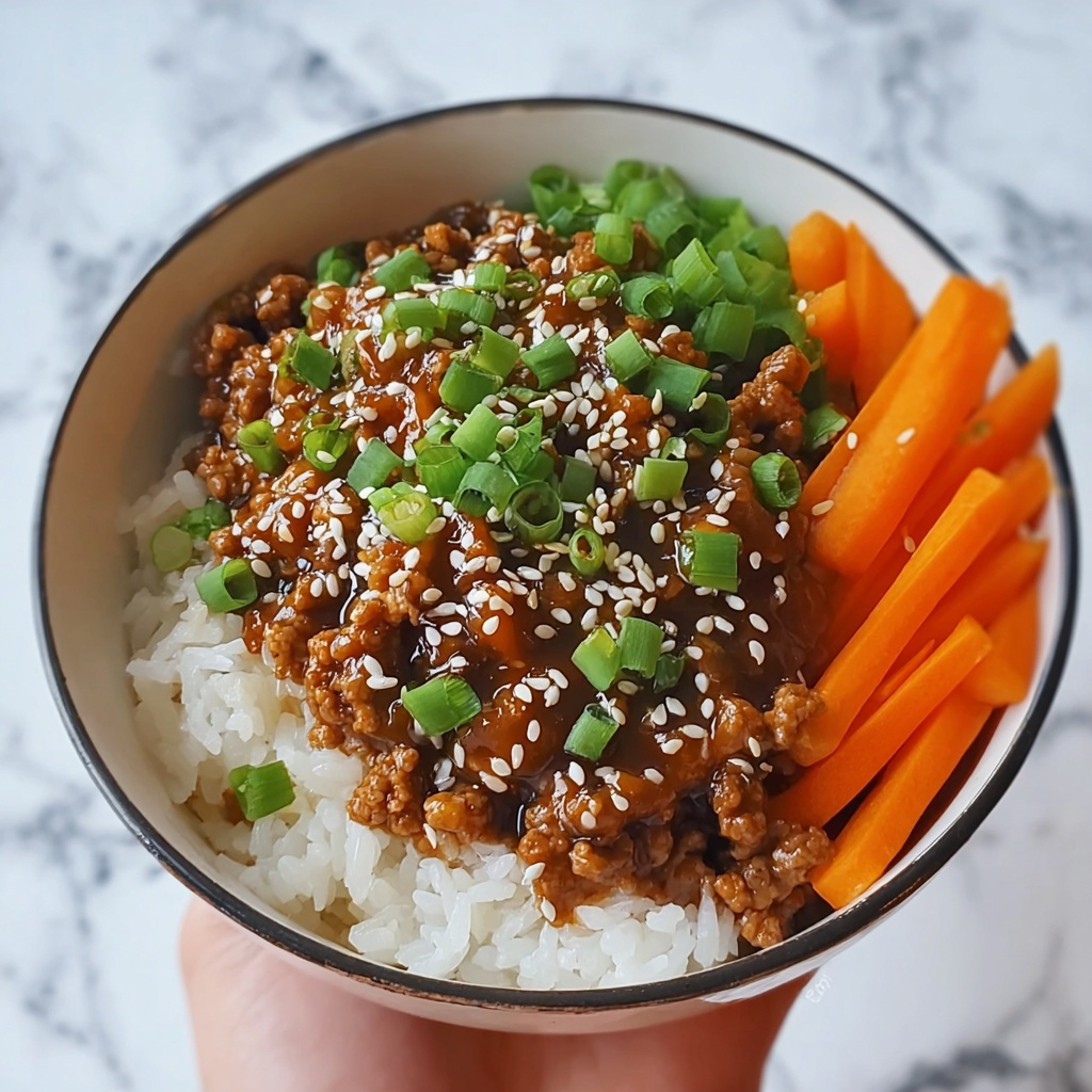 Healthy Ground Turkey Teriyaki Rice Bowl Recipe - Recipe Image