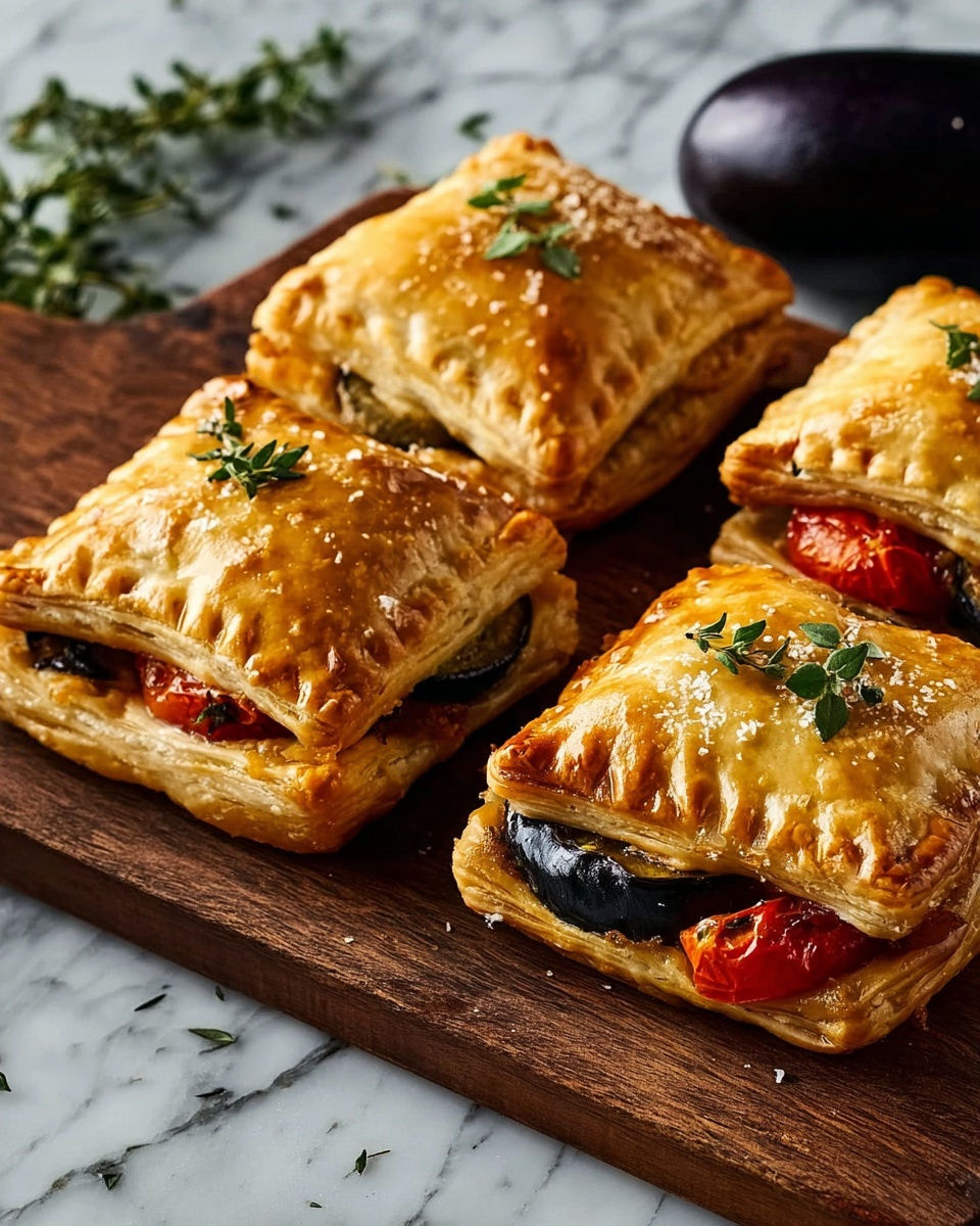 Ratatouille Hand Pies with Eggplant, Heirloom Tomato, & Cornmeal Crust Recipe - Recipe Image