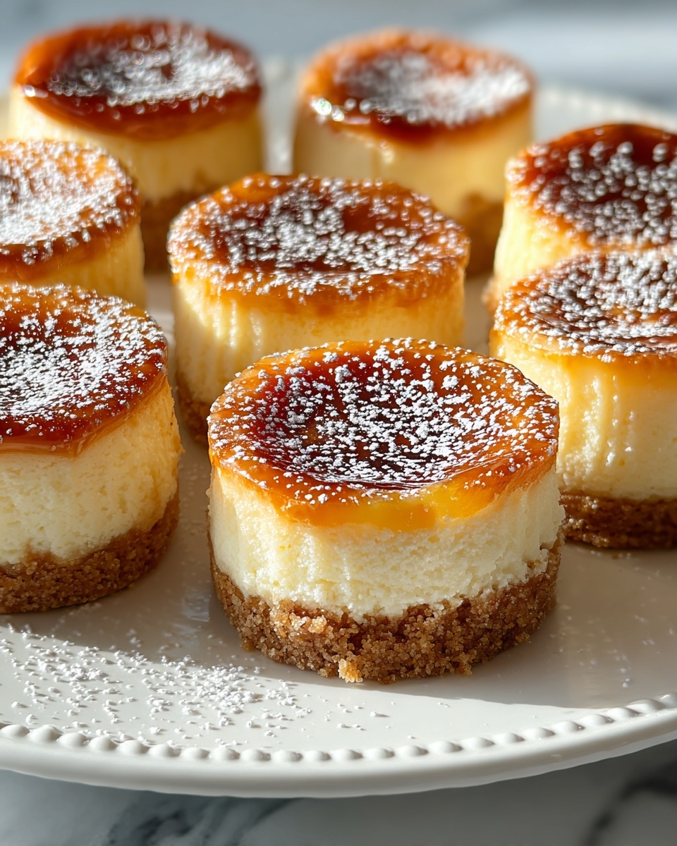 Mini Crème Brûlée Cheesecakes Recipe - Recipe Image