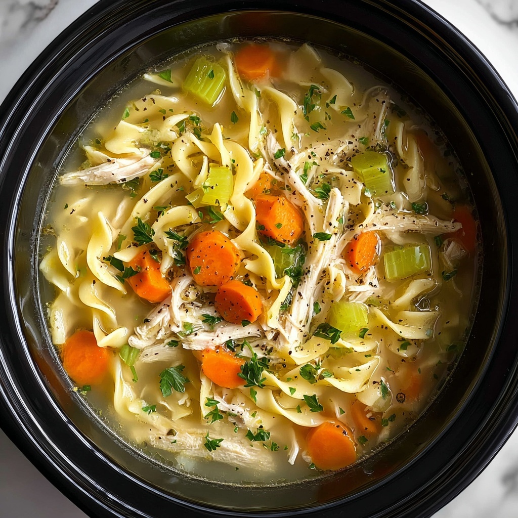 Creamy Chicken Noodle Soup Recipe - Recipe Image