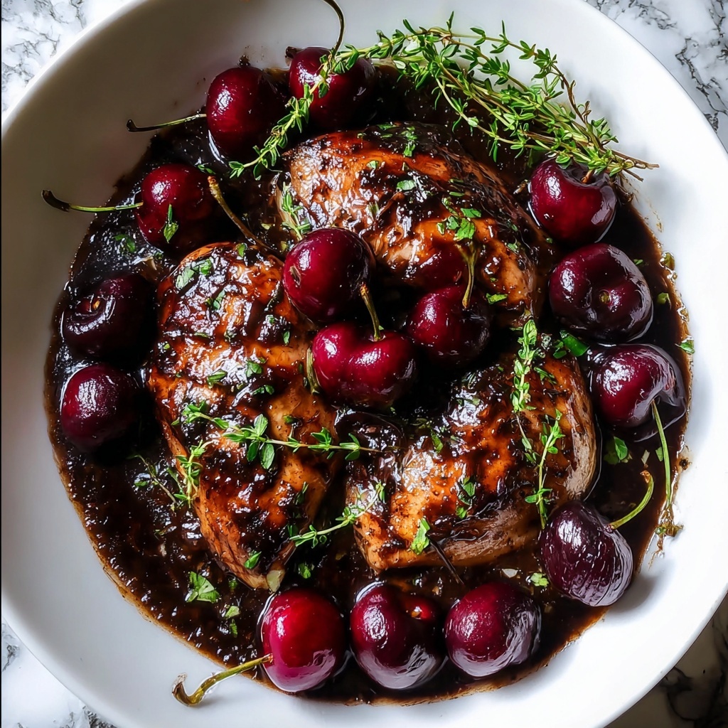 Cherry Balsamic Glazed Chicken Recipe - Recipe Image