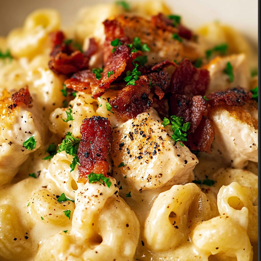 Chicken Ranch Mac and Cheese with Bacon Recipe - Recipe Image