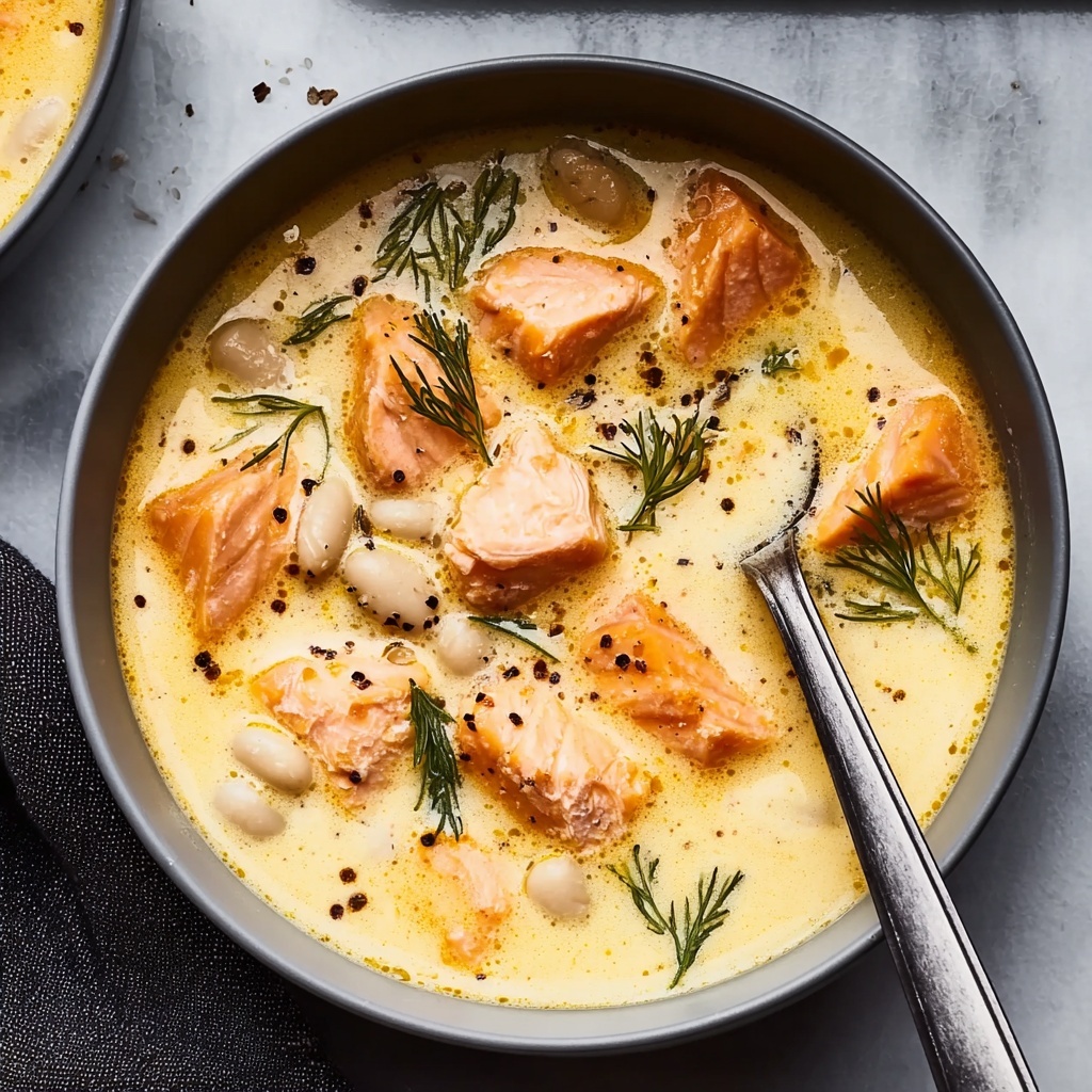 Creamy Salmon Soup Recipe - Recipe Image