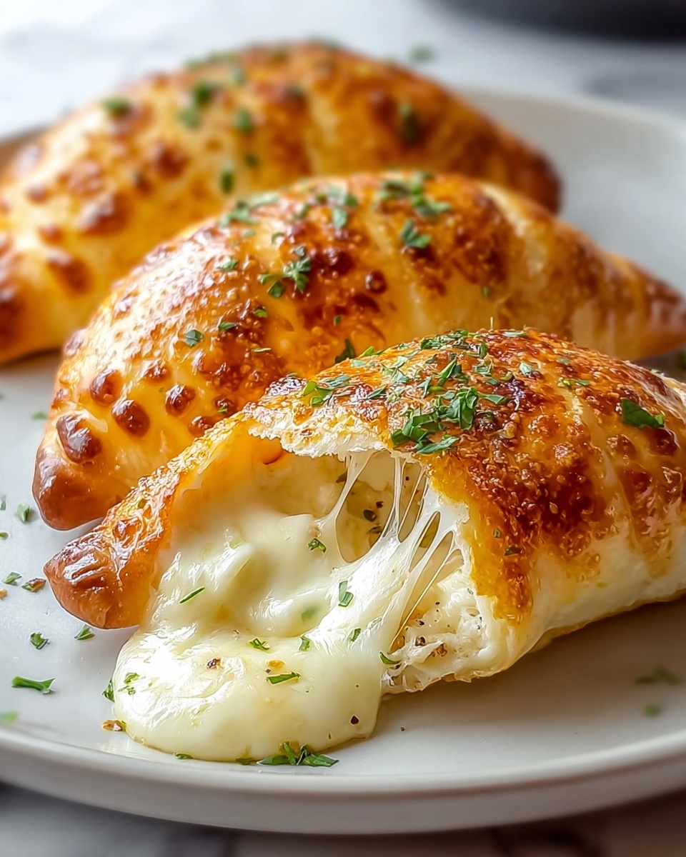 Chicken Alfredo Air Fryer Calzones Recipe - Recipe Image