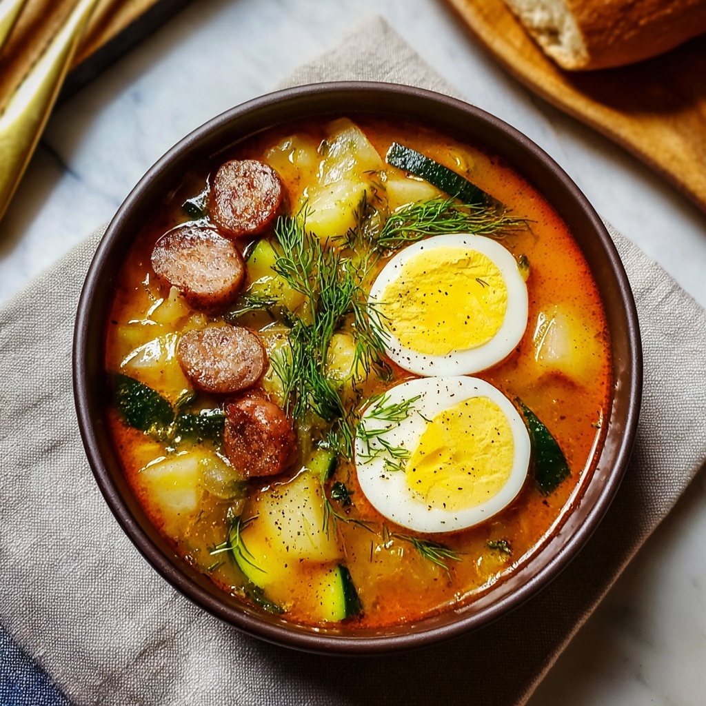 Polish Sour Rye Soup Recipe - Recipe Image