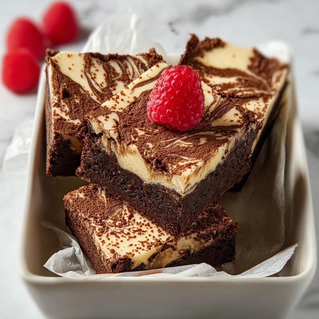 Keto Cheesecake Stuffed Brownies Recipe - Recipe Image