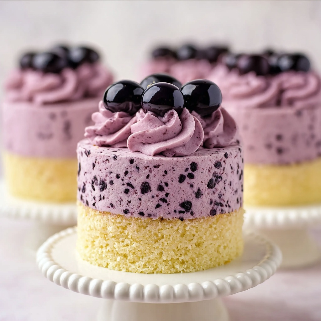 Keto Lemon Poppy Seed Cake with Blackberry Buttercream Recipe - Recipe Image