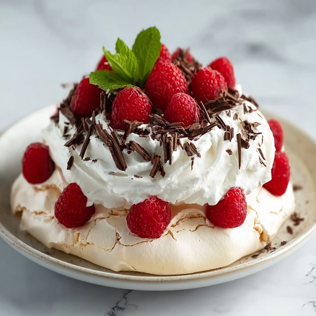 Keto Raspberry Pavlova Recipe - Recipe Image