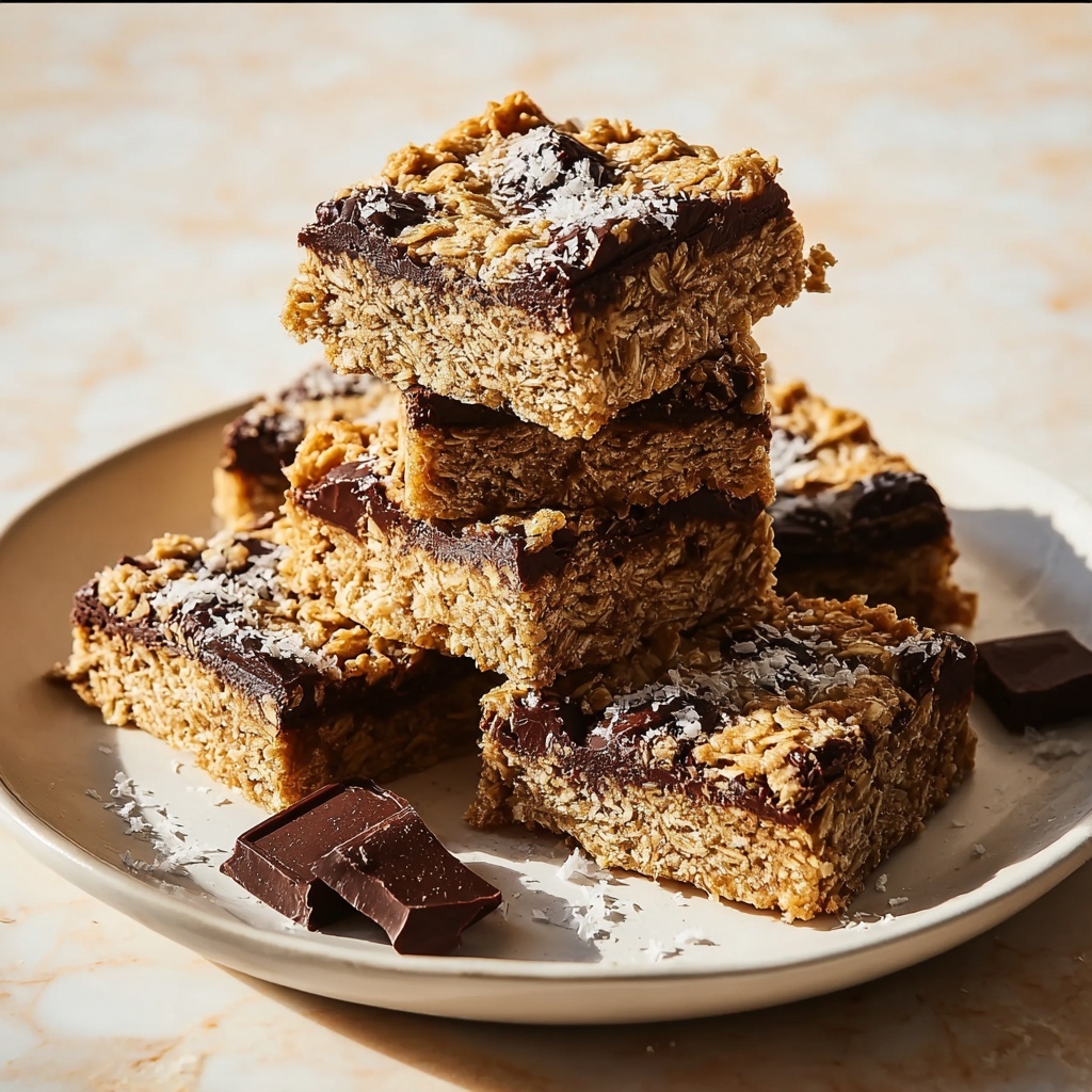 Healthy Chocolate Chip Oatmeal Bars Recipe - Recipe Image