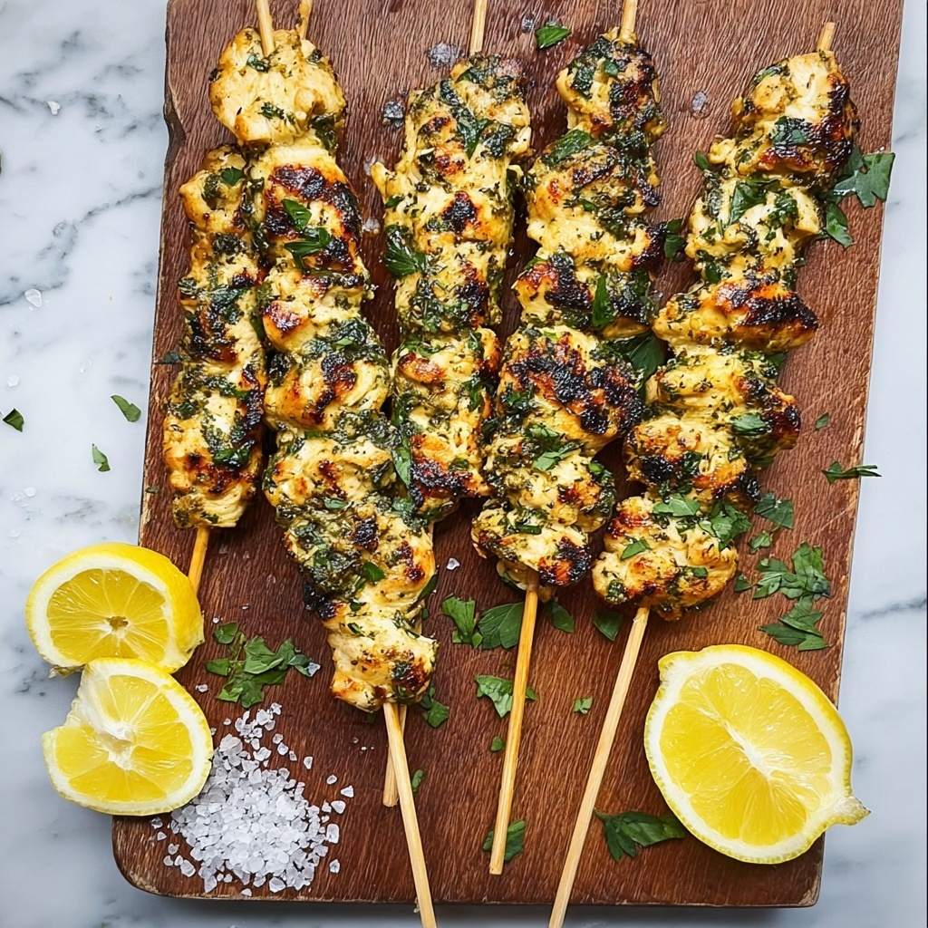 Garlic Parmesan Chicken Skewers Recipe - Recipe Image