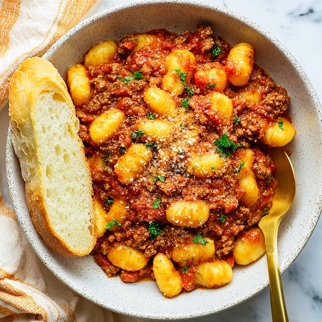 Cozy Gnocchi Bolognese Recipe - Recipe Image