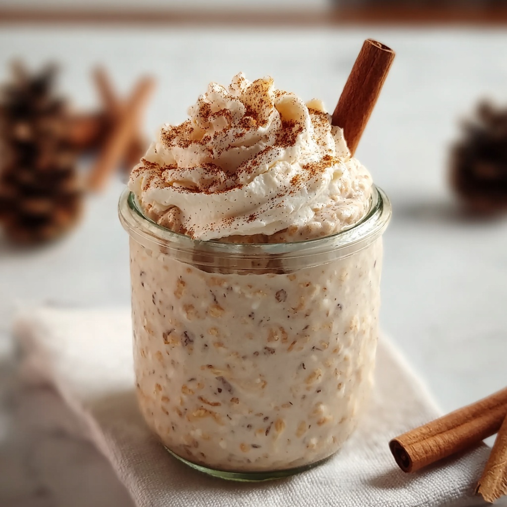 Easy Cinnamon Roll Overnight Oats Recipe - Recipe Image