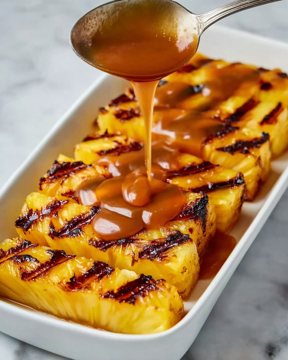 Grilled Pineapple with Cinnamon Honey Recipe - Recipe Image