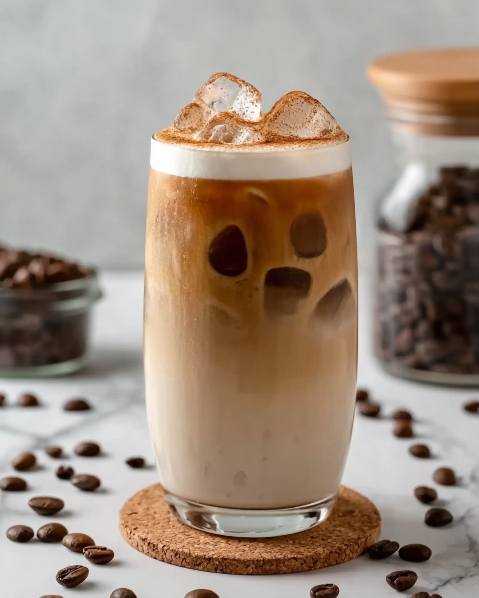 Brown Sugar Iced Latte with Cinnamon and Vanilla Recipe - Recipe Image