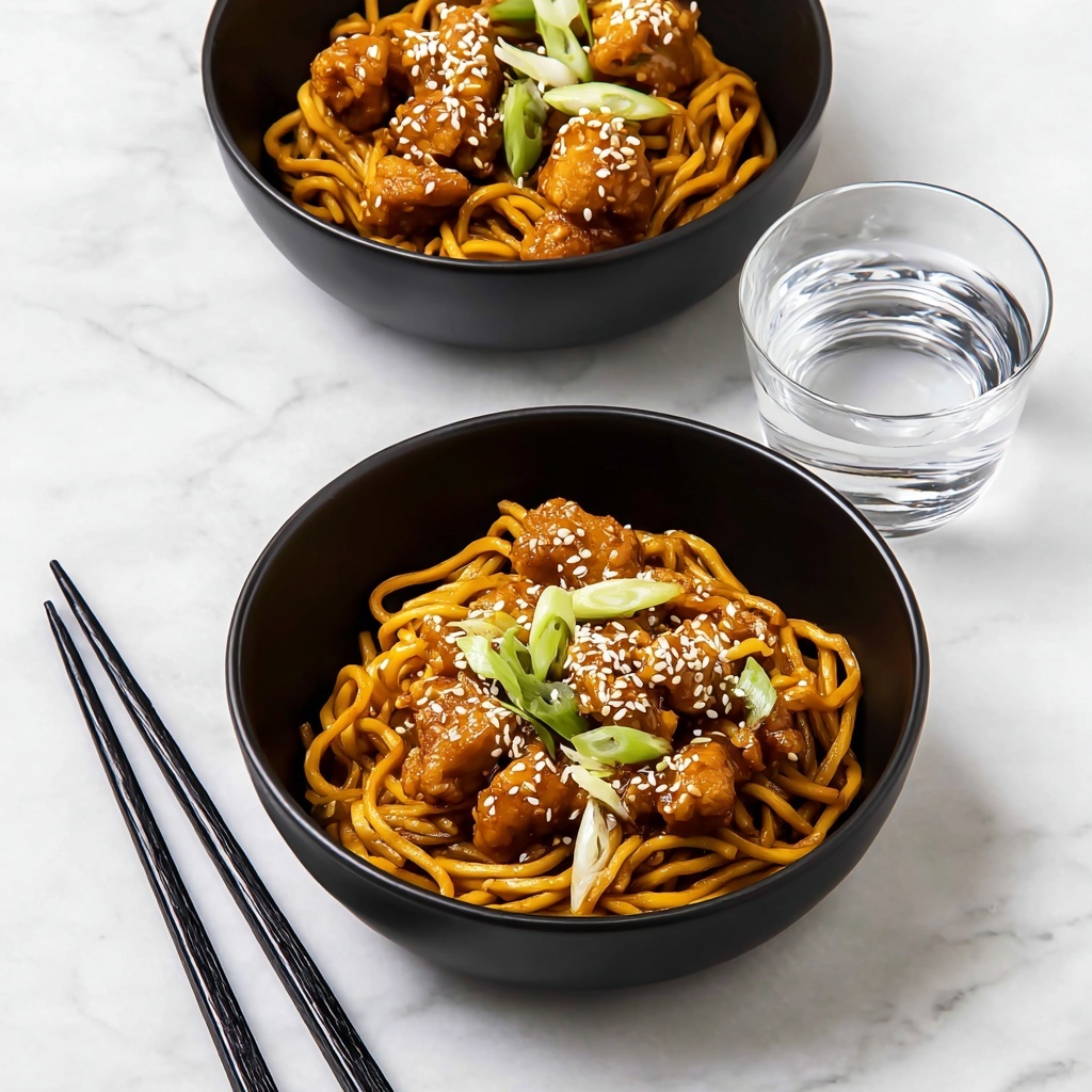 Slow Cooker Honey Garlic Chicken Noodles Recipe - Recipe Image