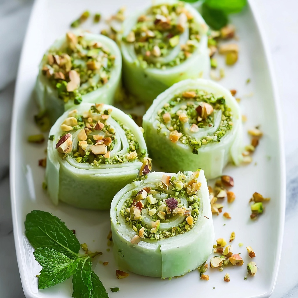 Low-Carb Pistachio Roll Recipe - Recipe Image