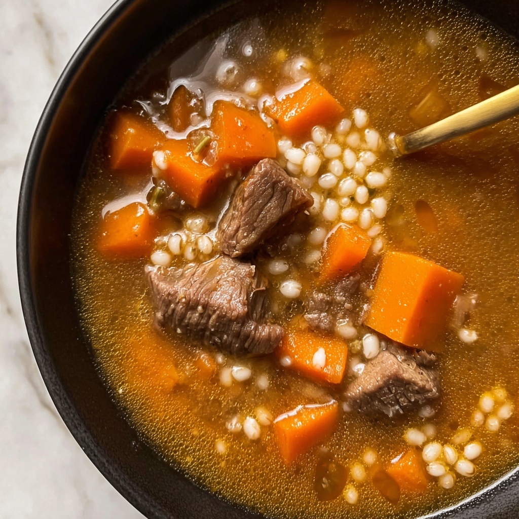 Easy Beef Barley Soup Recipe - Recipe Image