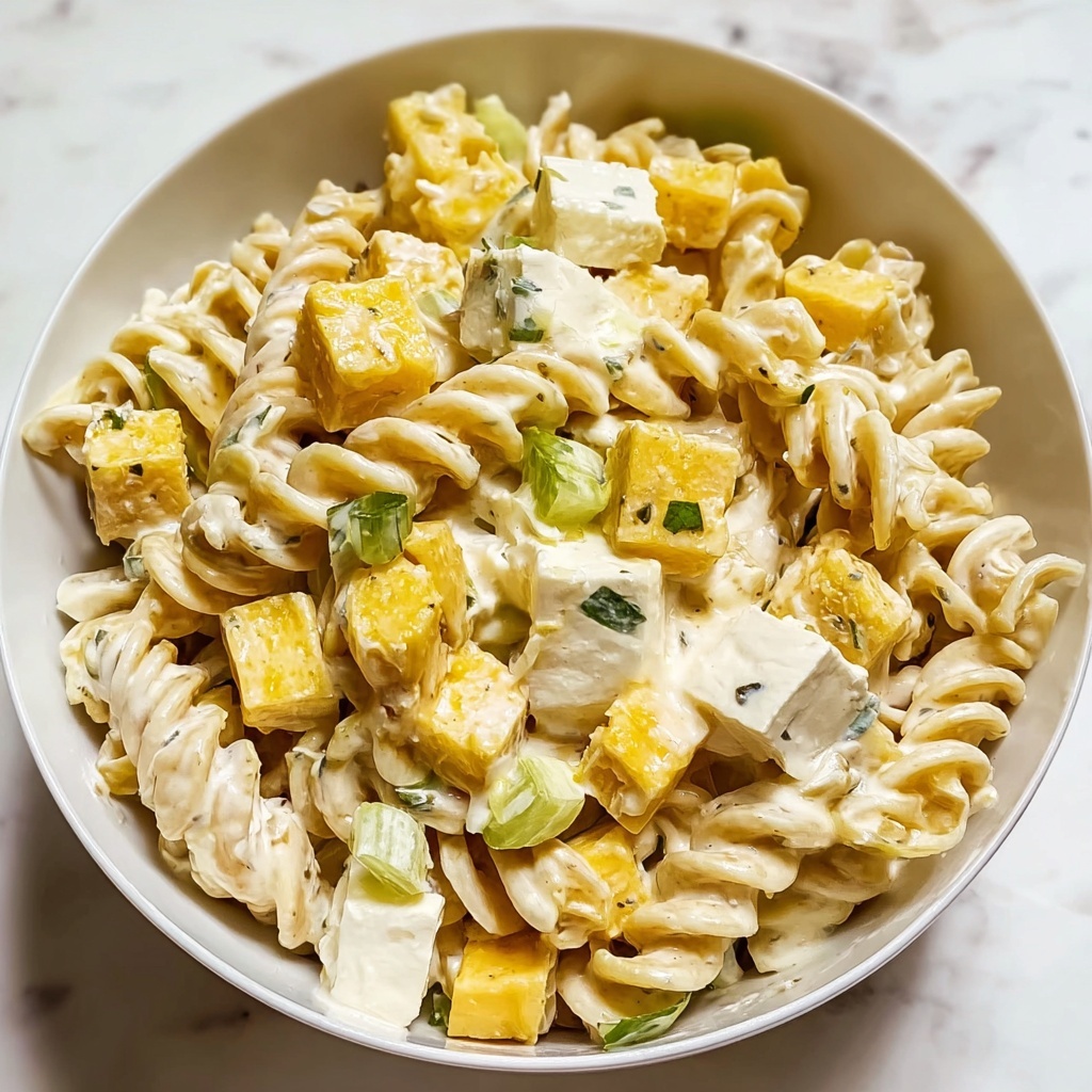 The Best Creamy Dill Pickle Pasta Salad Recipe - Recipe Image