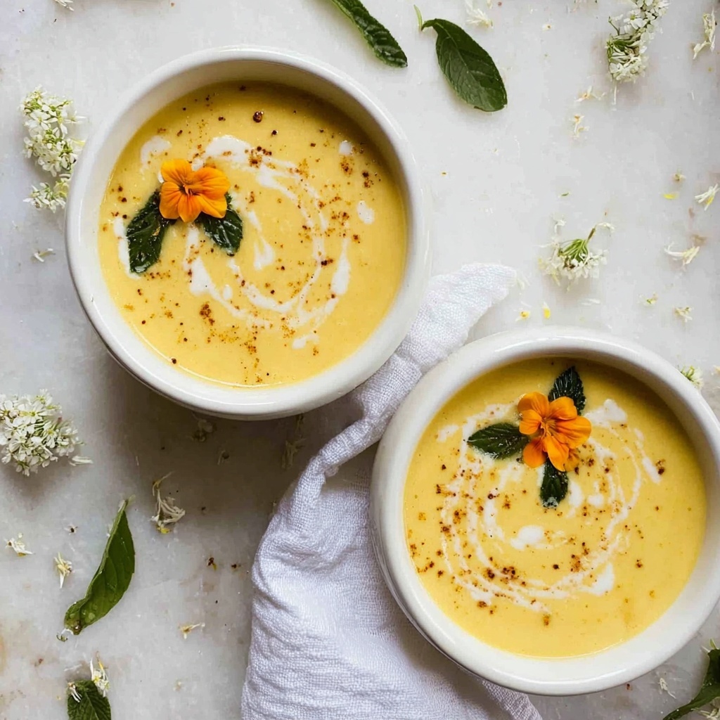 Bright & Creamy Yellow Gazpacho: Your Summer Chill Solution Recipe - Recipe Image
