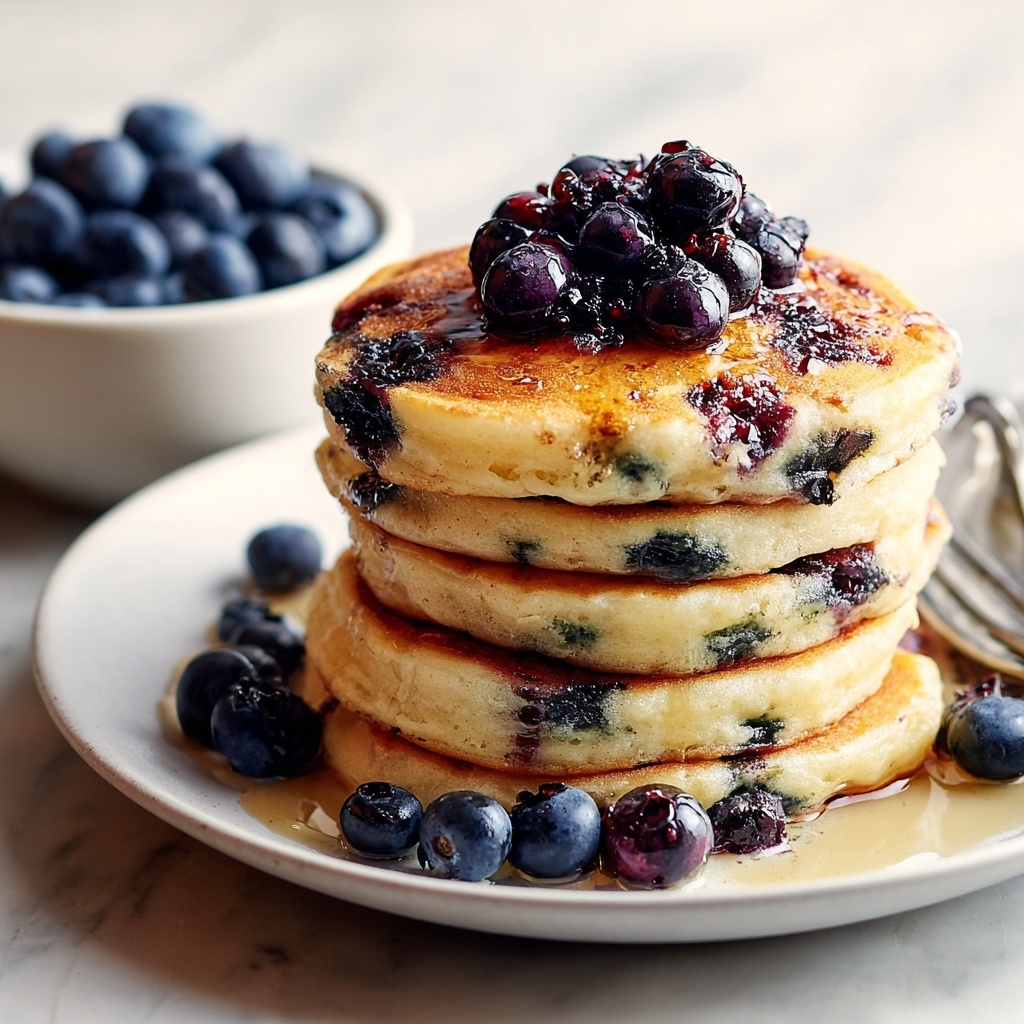 Greek Yogurt Pancakes with Blueberries Recipe - Recipe Image