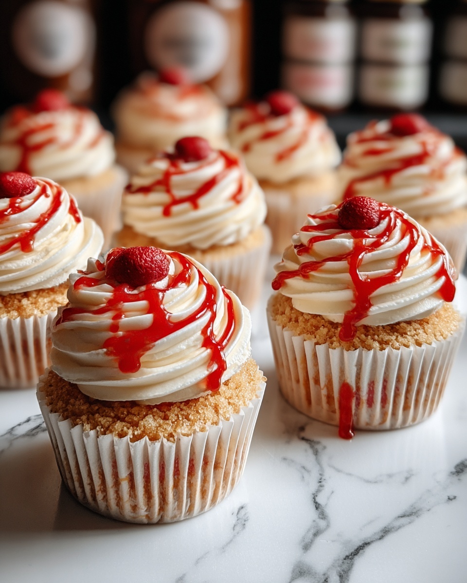 Mini Jammie Dodger Cheesecakes Recipe - Recipe Image