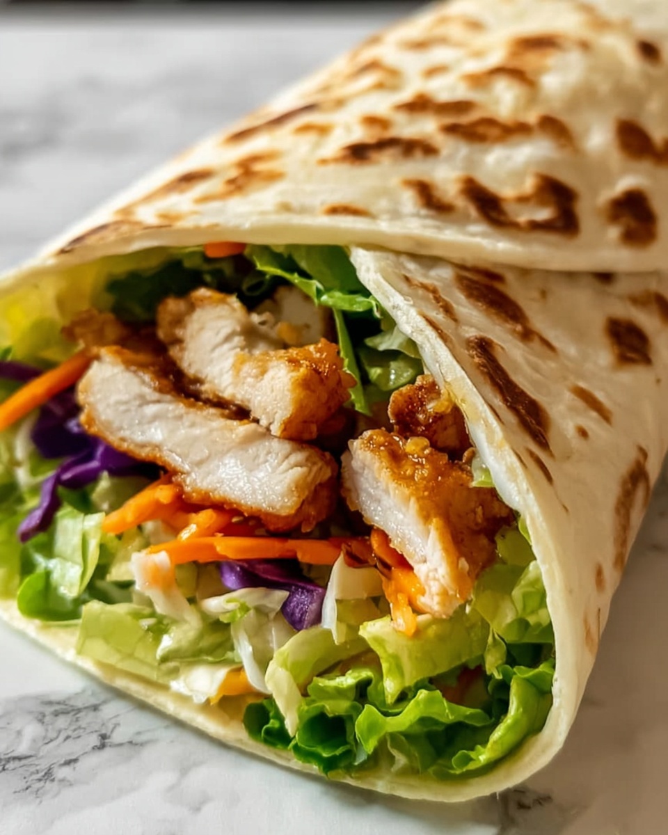 Asian Chicken Salad Wraps Recipe - Recipe Image