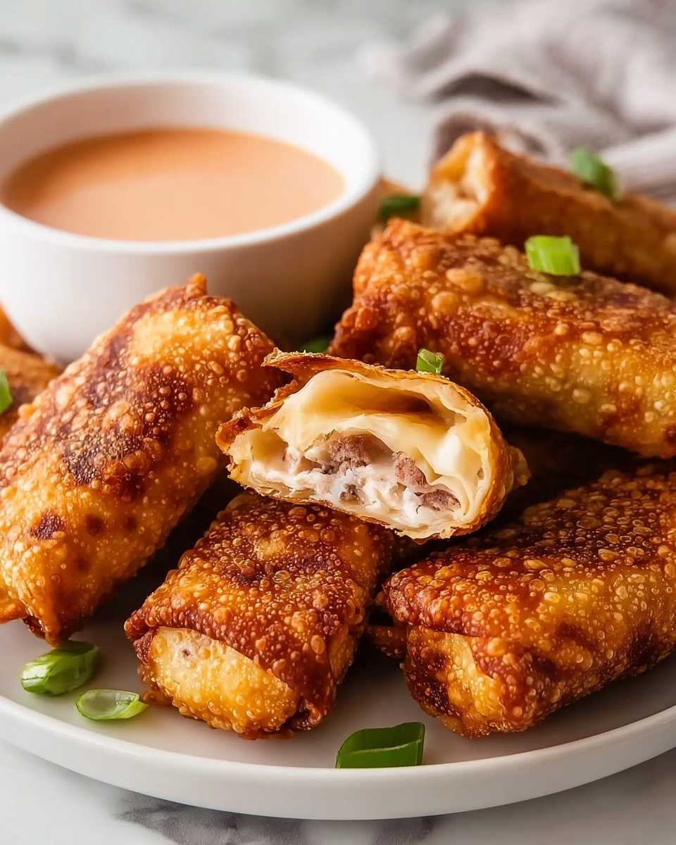 Air Fryer Crab Cake Egg Rolls with Fire Sauce Recipe - Recipe Image