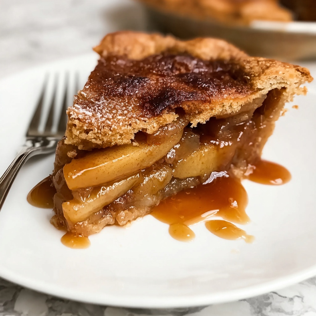 Soft Apple Date Rustic Cake with Toffee Glaze Recipe - Recipe Image